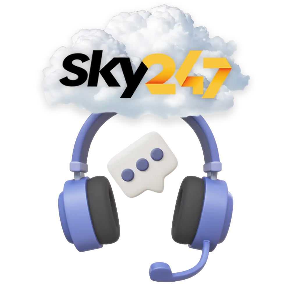 Sky247 provides regular support to its customers, as well as guarantees stability and high level of service.