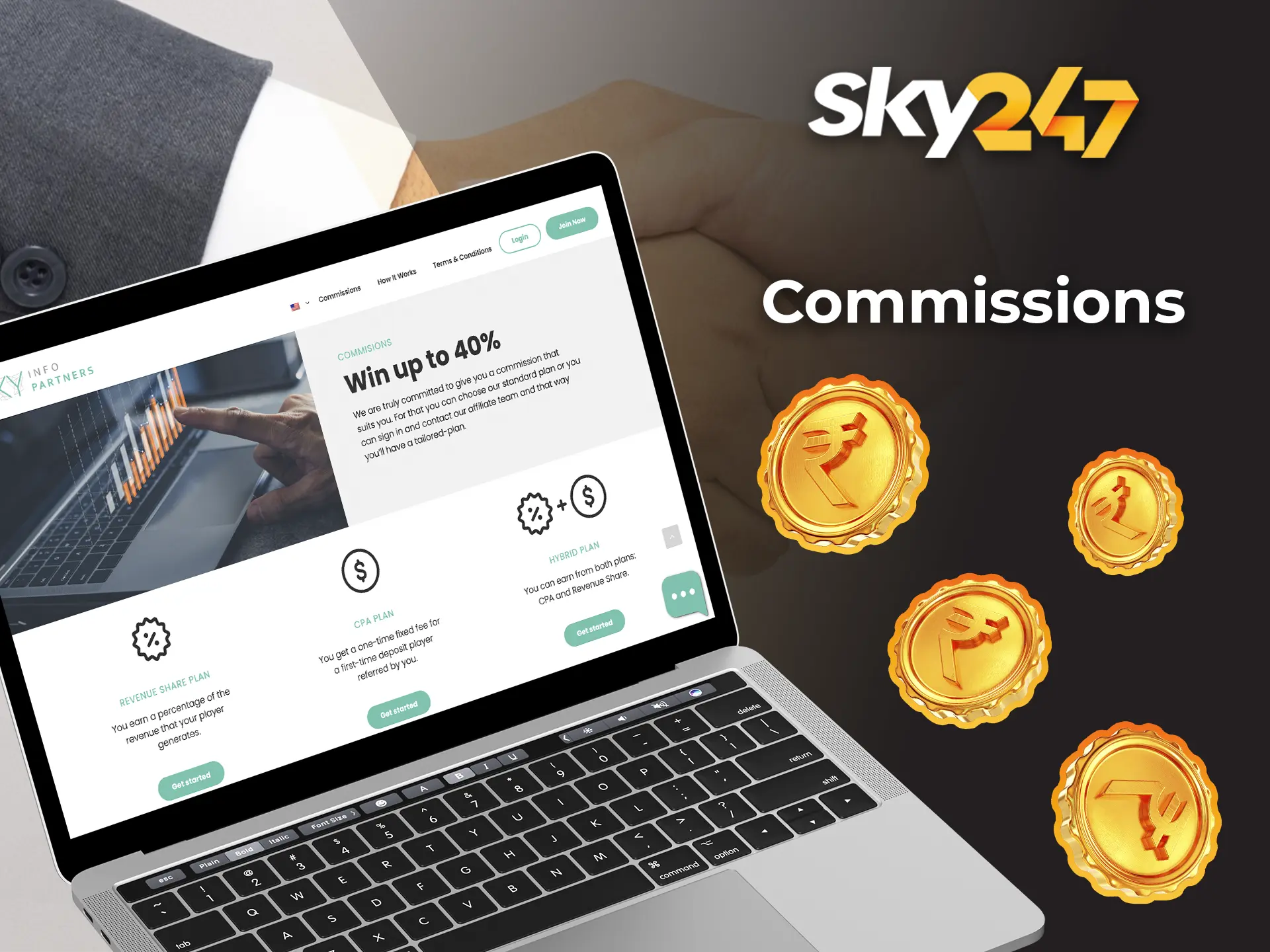 By becoming a Sky247 partner you get unlimited resources and a good opportunity to earn money.