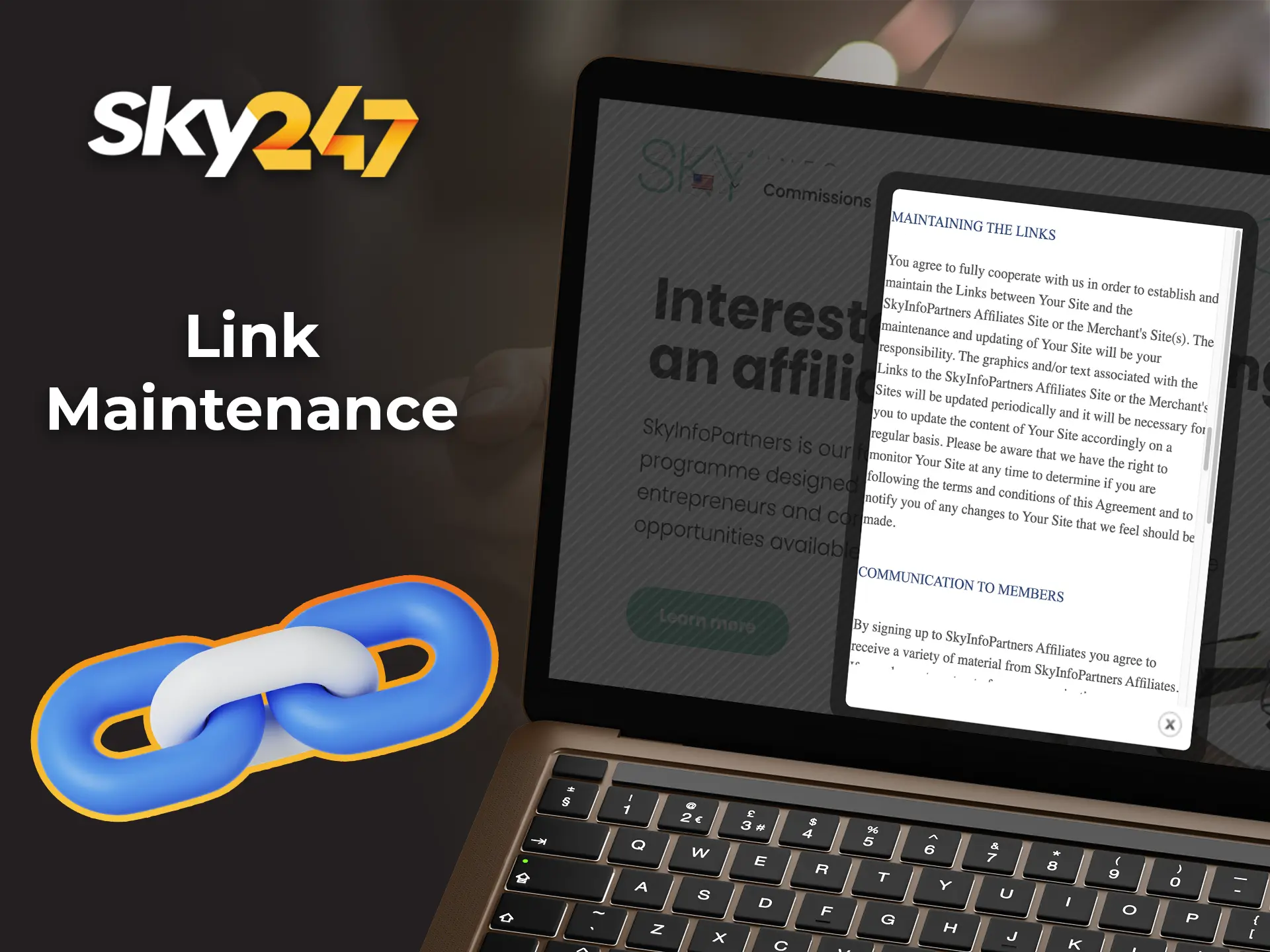 Don't forget to update information related to Sky247's affiliate programme.