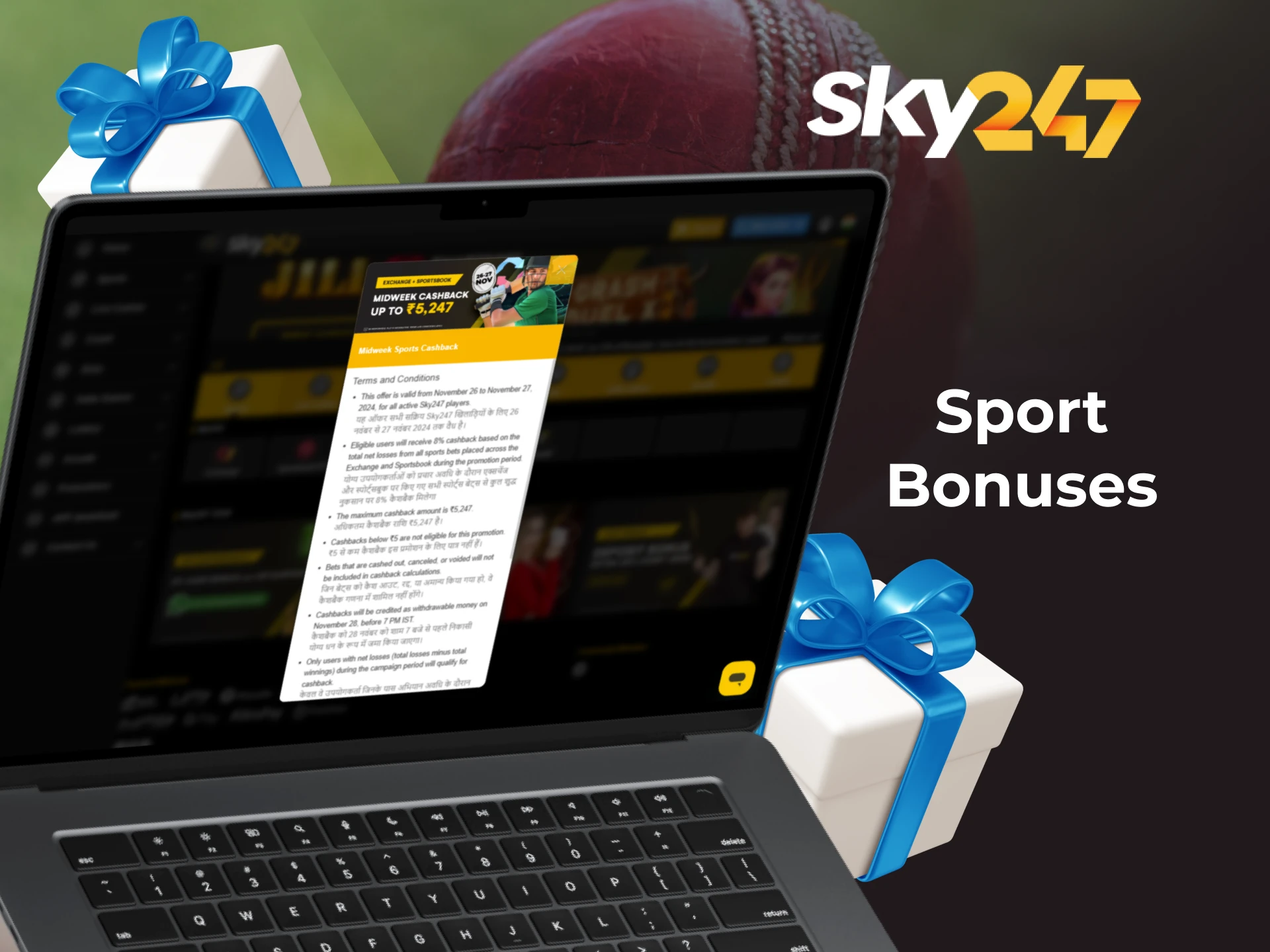 Sky247 Casino offers a fantastic present for all sports enthusiasts.